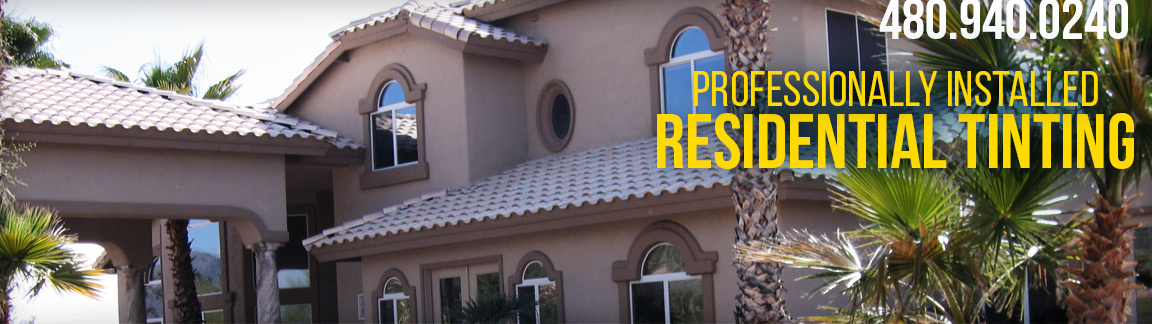professionally installed residential window tinting